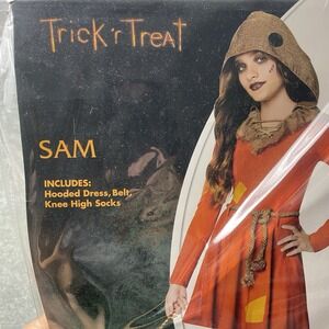 SPIRIT Halloween Trick r Treat SAM Hooded Dress & Belt Child Large 12-14 Cosplay